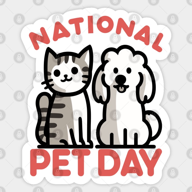 Celebrate National Pet Day with Adorable Pals Sticker by maknatess